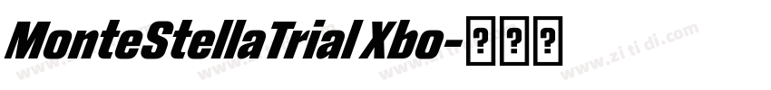 MonteStellaTrial Xbo字体转换